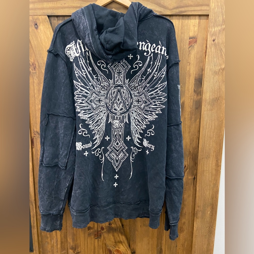 Affliction Zip Up Hoodie
